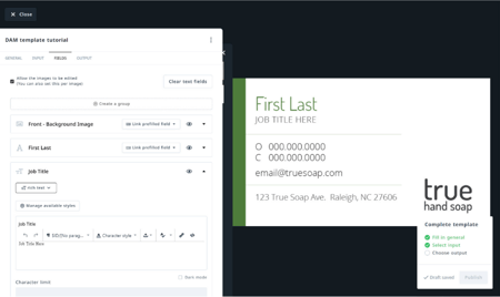 Manage Your Fields