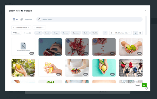 Selecting asset