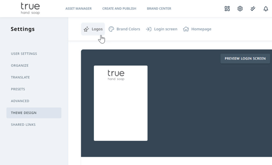 Logos tab