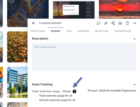 Asset Tracking section