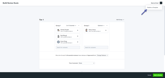 publish as template option