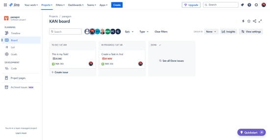 Jira board