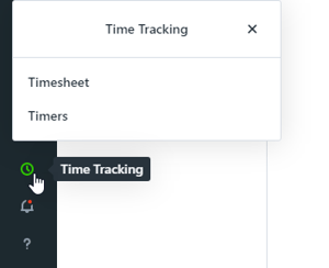 Timesheets button