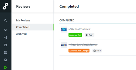 Completed Reviews