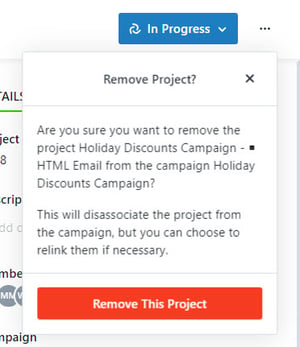 Removal confirmation