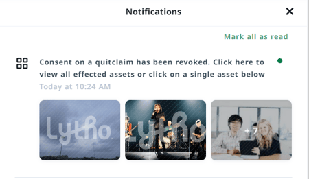 Notification example
