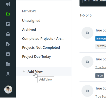 + Add View option