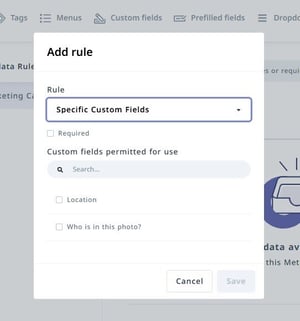 custom field rule