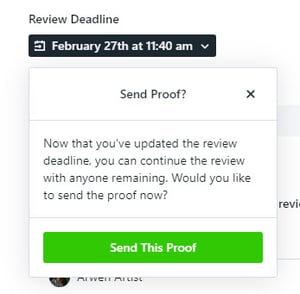 review deadline date extension