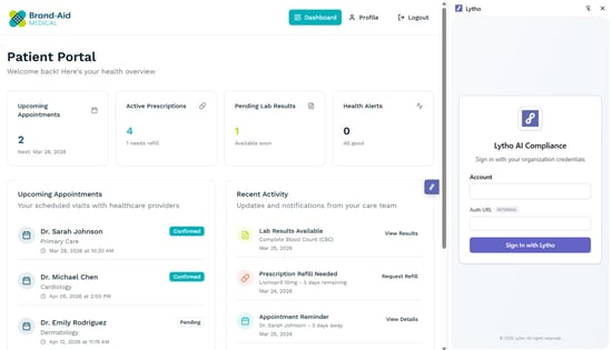 Lytho Chrome extension login