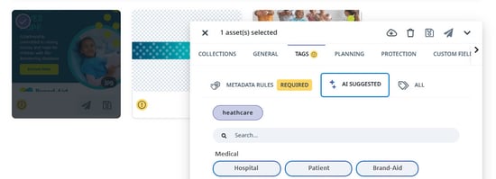 AI Tag Suggestion tab