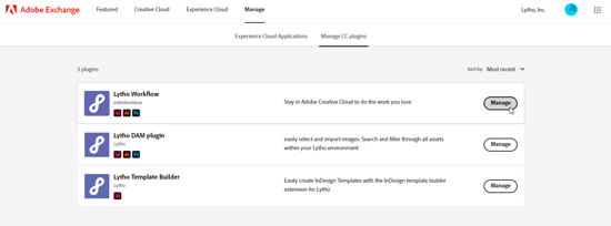 Manage CC Plugins