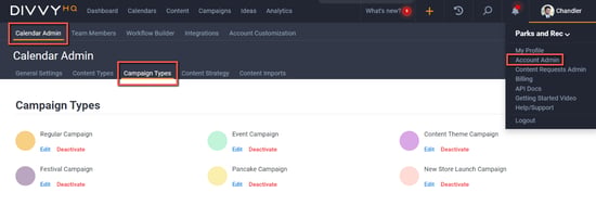 Add or Edit Campaign Types
