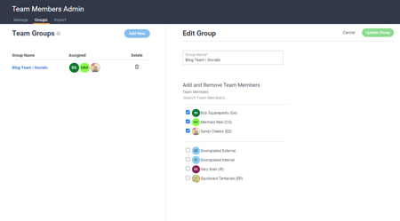 Managing Your Groups