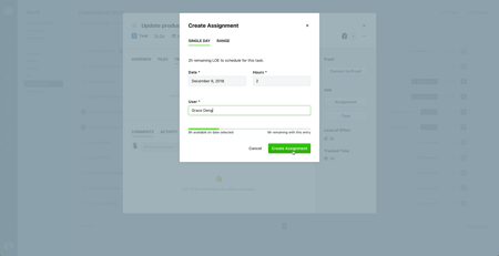 Creating assignment