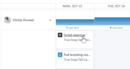 Click on a Work item