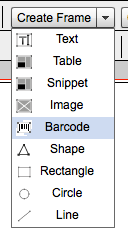 frame dropdown