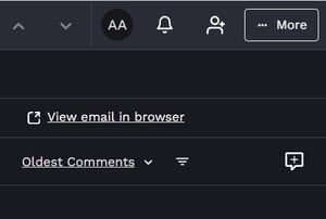 view email in browser option