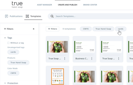 Create and publish tab