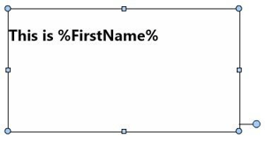 variable text example