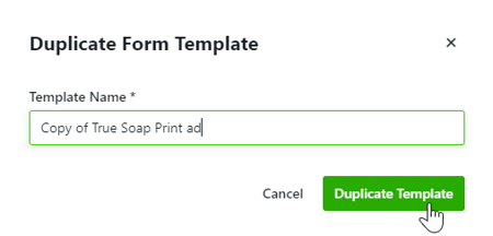 Naming a Form Template