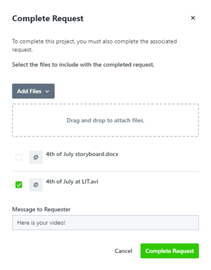Completing the Request