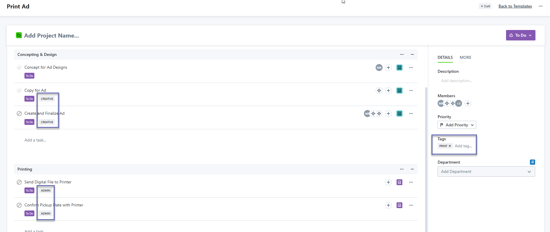 Adding Tags