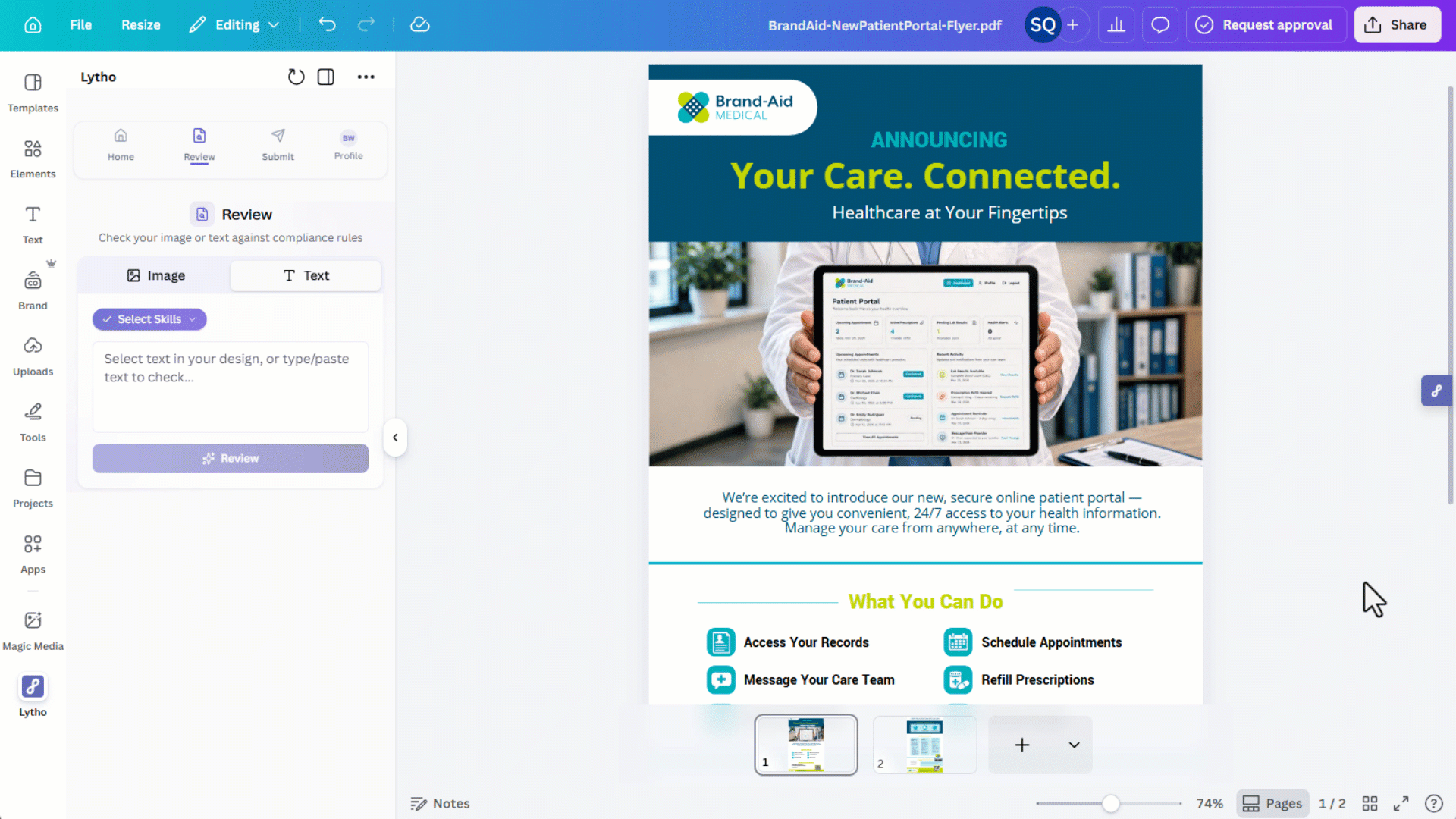 Lytho Canva Integration demo
