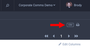 Exporting Content to CSV