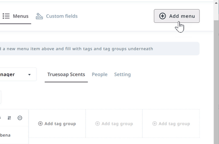Add menu button