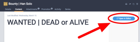  Open in Editor button 