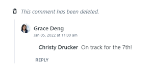  Delete Comment disclaimer