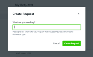 Create Request Modal