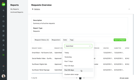 Report filters