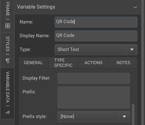 Variable Type to Short Text