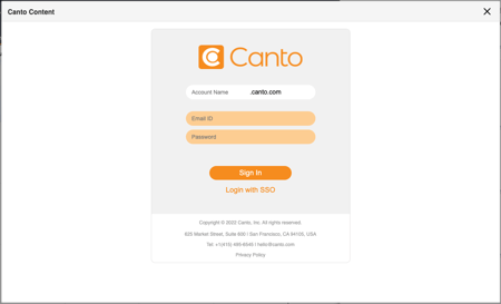 Canto login