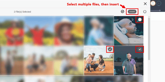 attach multiple files