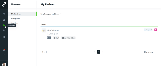 reviews panel