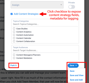 content strategy metadata