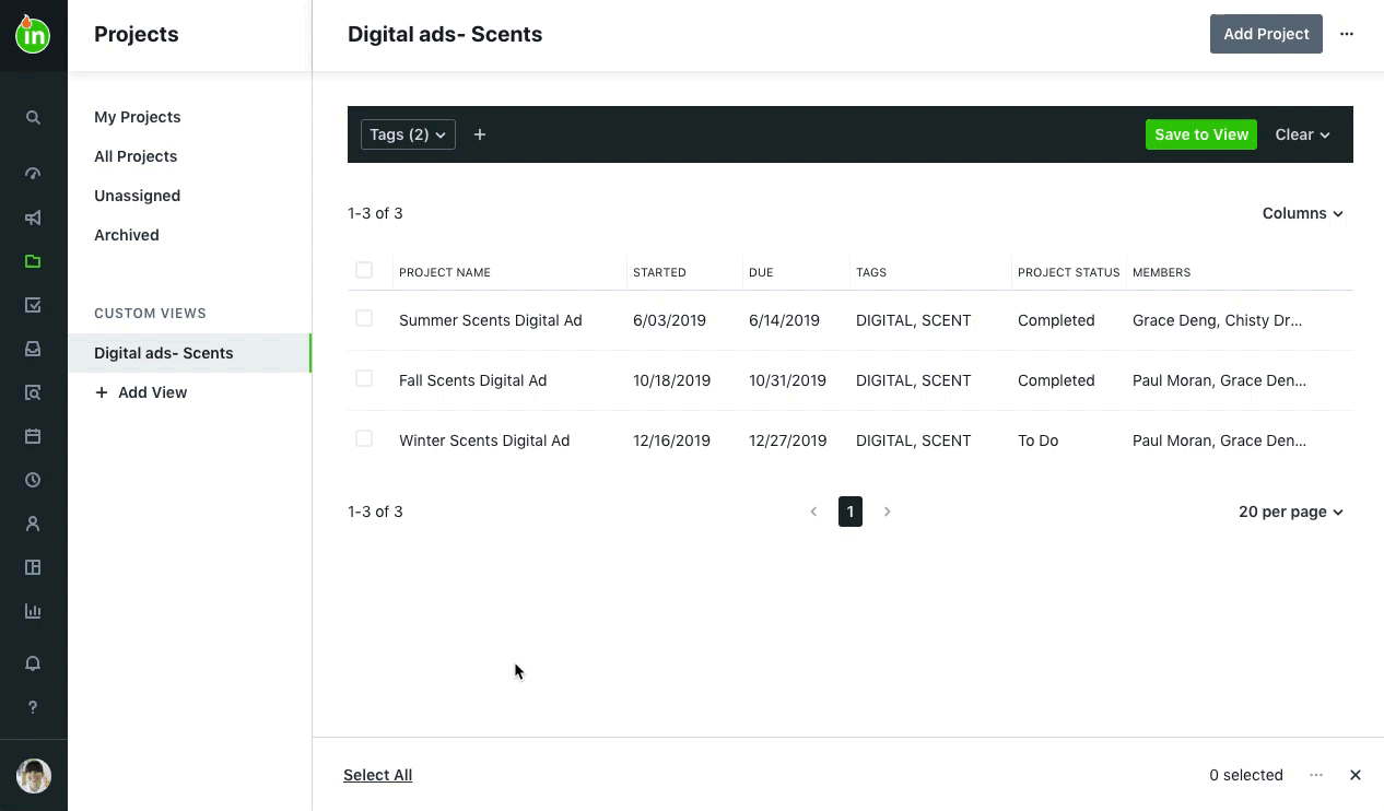 bulk archive option
