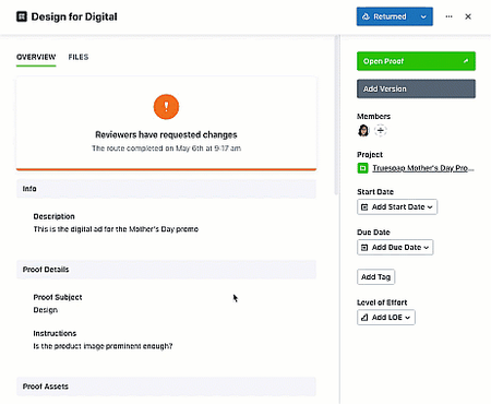 Review status overview