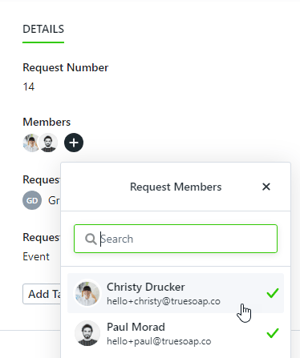 Request members