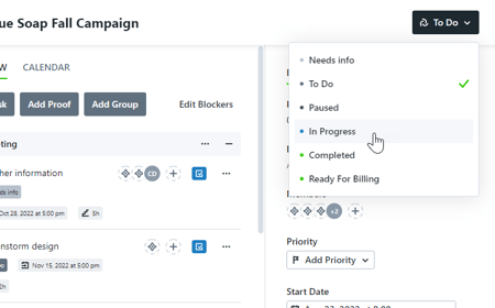 Applying a Custom Status&nbsp;