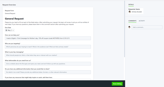 Modifying Request 