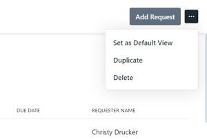 Set as Default View option