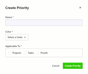 Creating priority