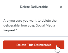 Delete confirmation