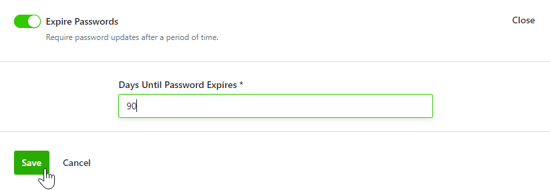 Expire Passwords date