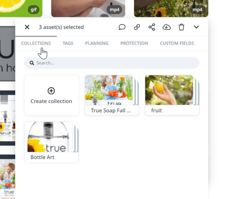 Collections tab