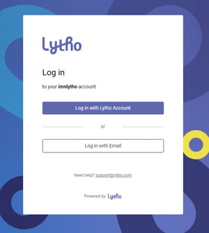 Lytho login
